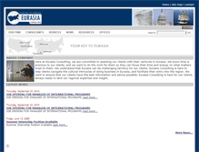 Tablet Screenshot of eurasiaconsulting.com